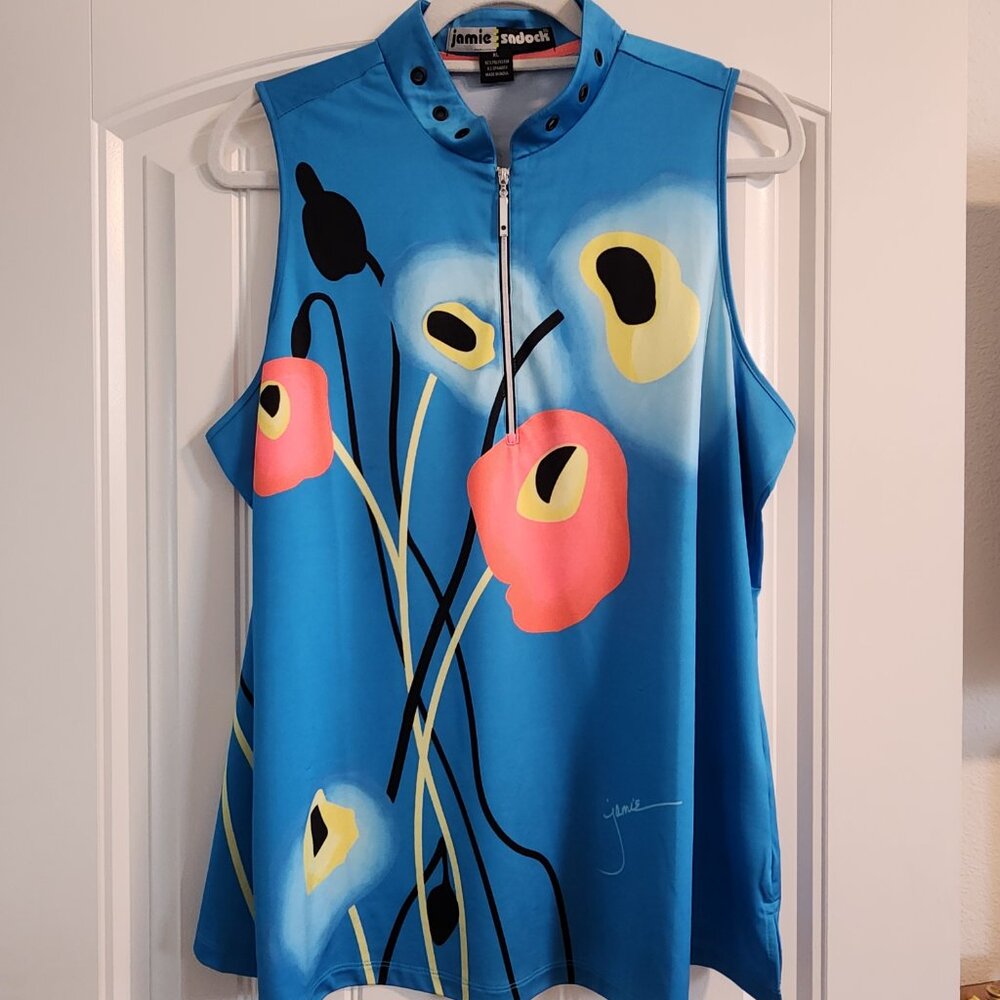 Jaime Sadock Women's sleeveless golf shirt size XL.  ITEM 1121243GS - Picture 9 of 9